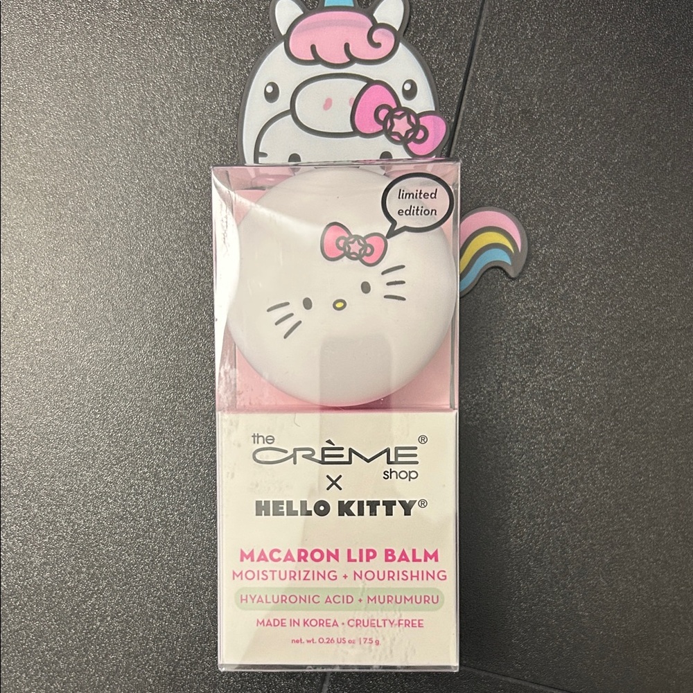 The Creme Shop x Hello Kitty Macaron Lip Balm sweet sprinkles